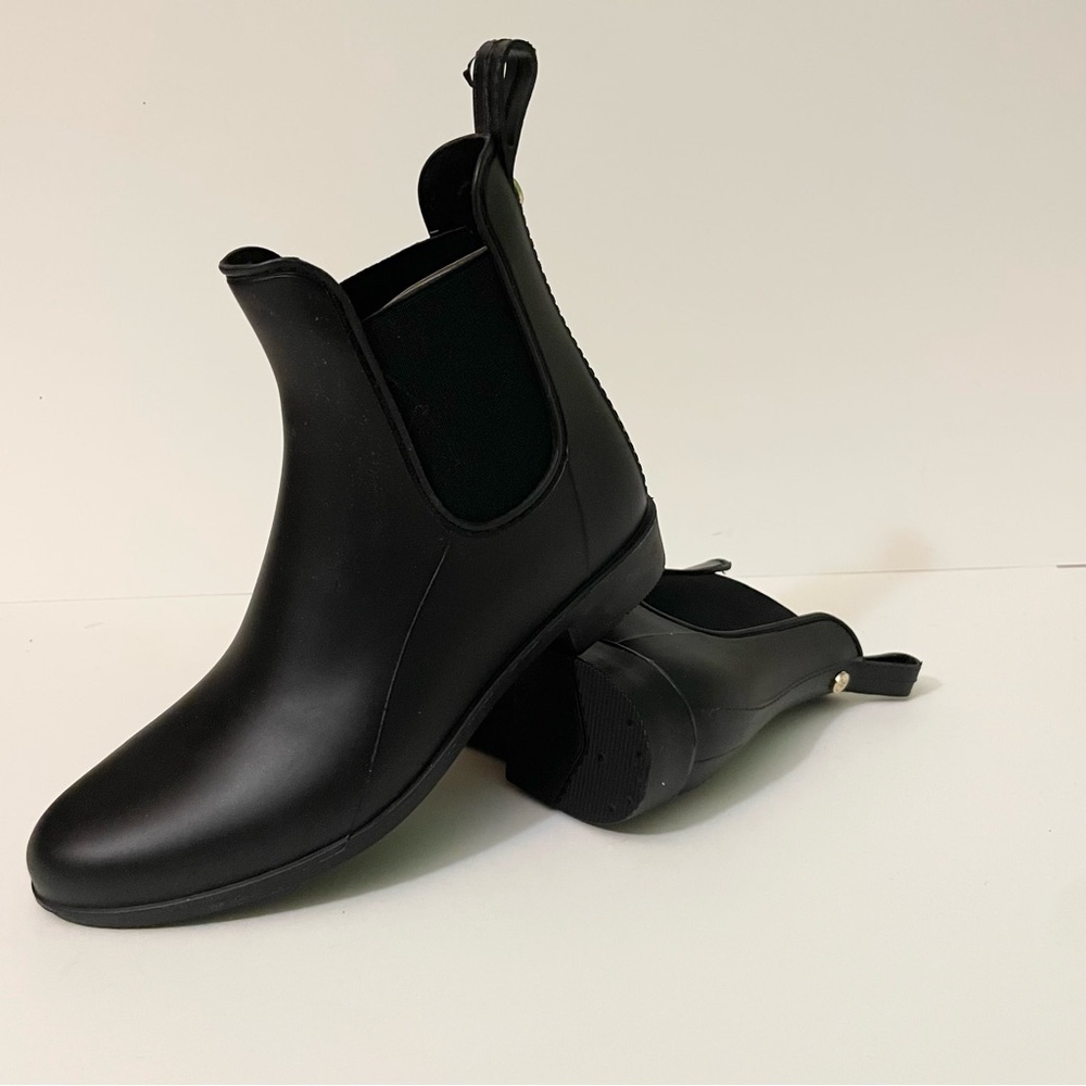 Sam Edelman Tinsley Matte Black Chelsea Rain Boots Women's Size 6
